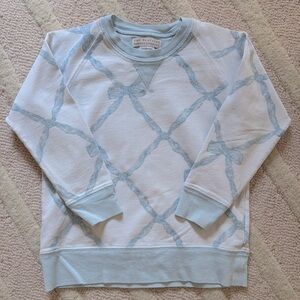TBBC Cassidy Comfy Crewneck in Buckhead Blue Belle Meade Bow
